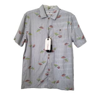 Private Member Men's Shirt Small M Blue NEW Button Up Collar Cotton Rayon #80221